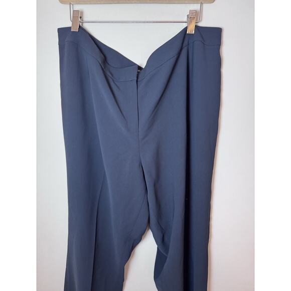 Lafayette 148 Straight Leg Pants RN95135 Navy 18W - Picture 2 of 10